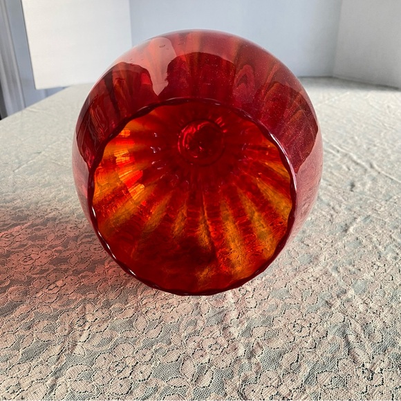 Empoli Italian over sized Brandy snifter with clear twisted stem. 12” tall. - Picture 6 of 7